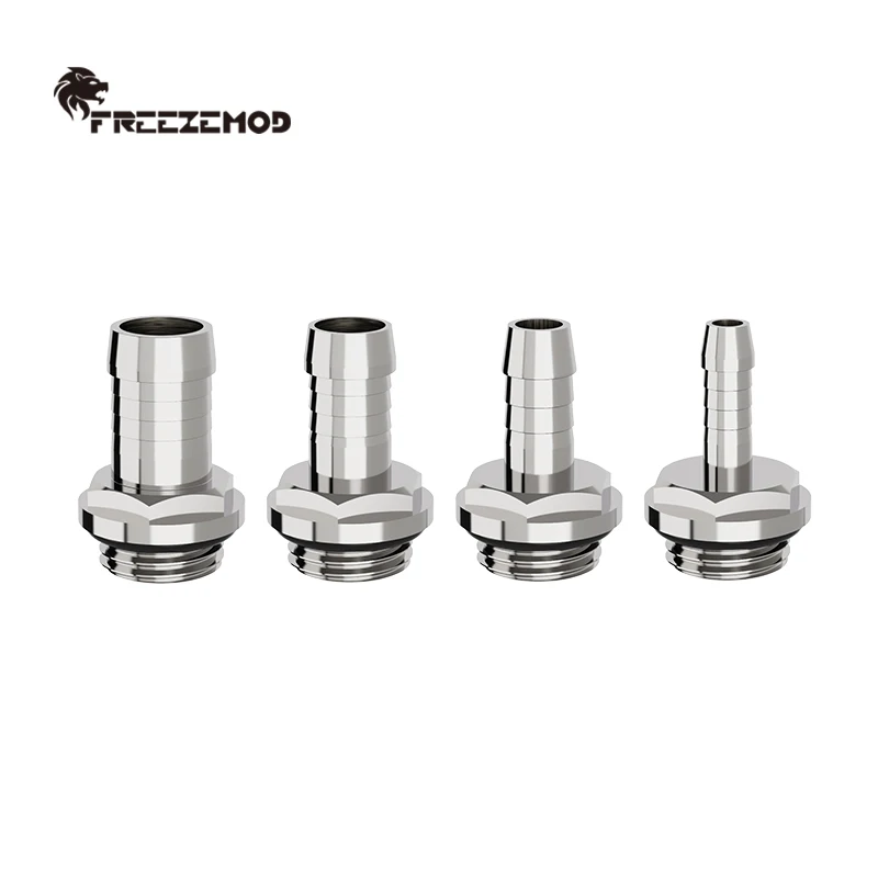 

Freezemod G1/4 Hose Fitting BT-2LY 2/3/4 Step down Adapter for PC Water Cooling Compatible with 4-12mm ID Soft Tubing
