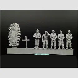 1/72 Resin Die-Cast Character Model GKBritish Army Killed Soldier Funeral 5 Men+ Accessories Free Shipping