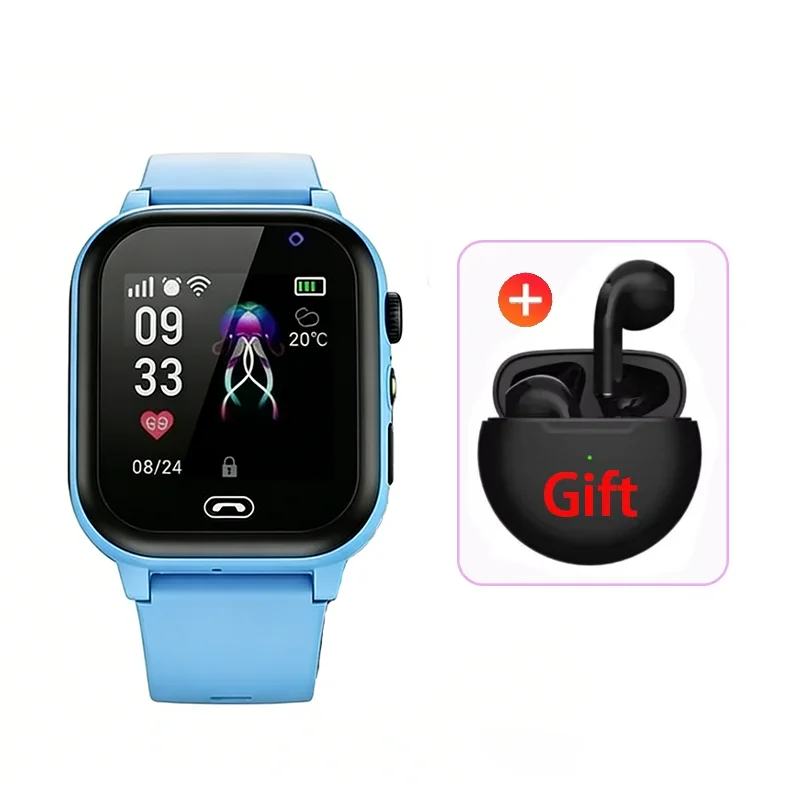 Lenovo 2027 5G Kinder-Smartwatch SOS GPS Videoanruf Kamera Wasserdicht SIM-Karten-Unterstützung Kopfhörer Kinderuhr für Jungen Mädchen