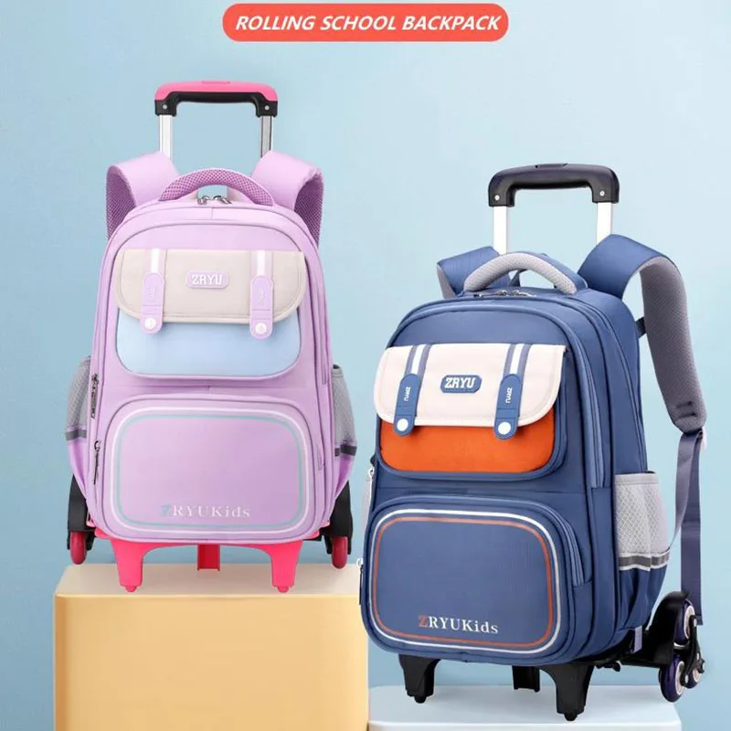 New Japanese School Bags for Girls Trolley Mochila Escolar Rolling Mochilas Impermeables Wheeled Sac A Dos Enfant Plecak Szkolny