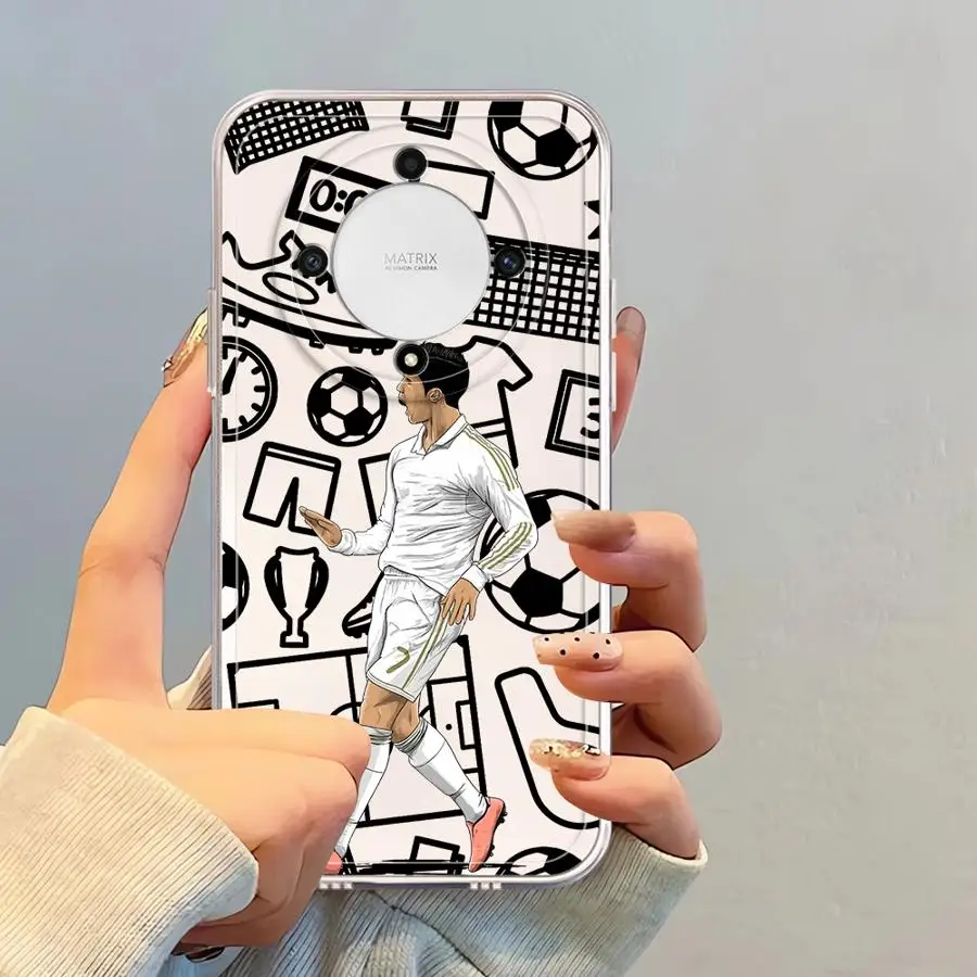 Sports Football Superstar Cartoon Soft Phone Cover Case for Honor X9a X8 X9b X7b X8b X8a 90 Lite