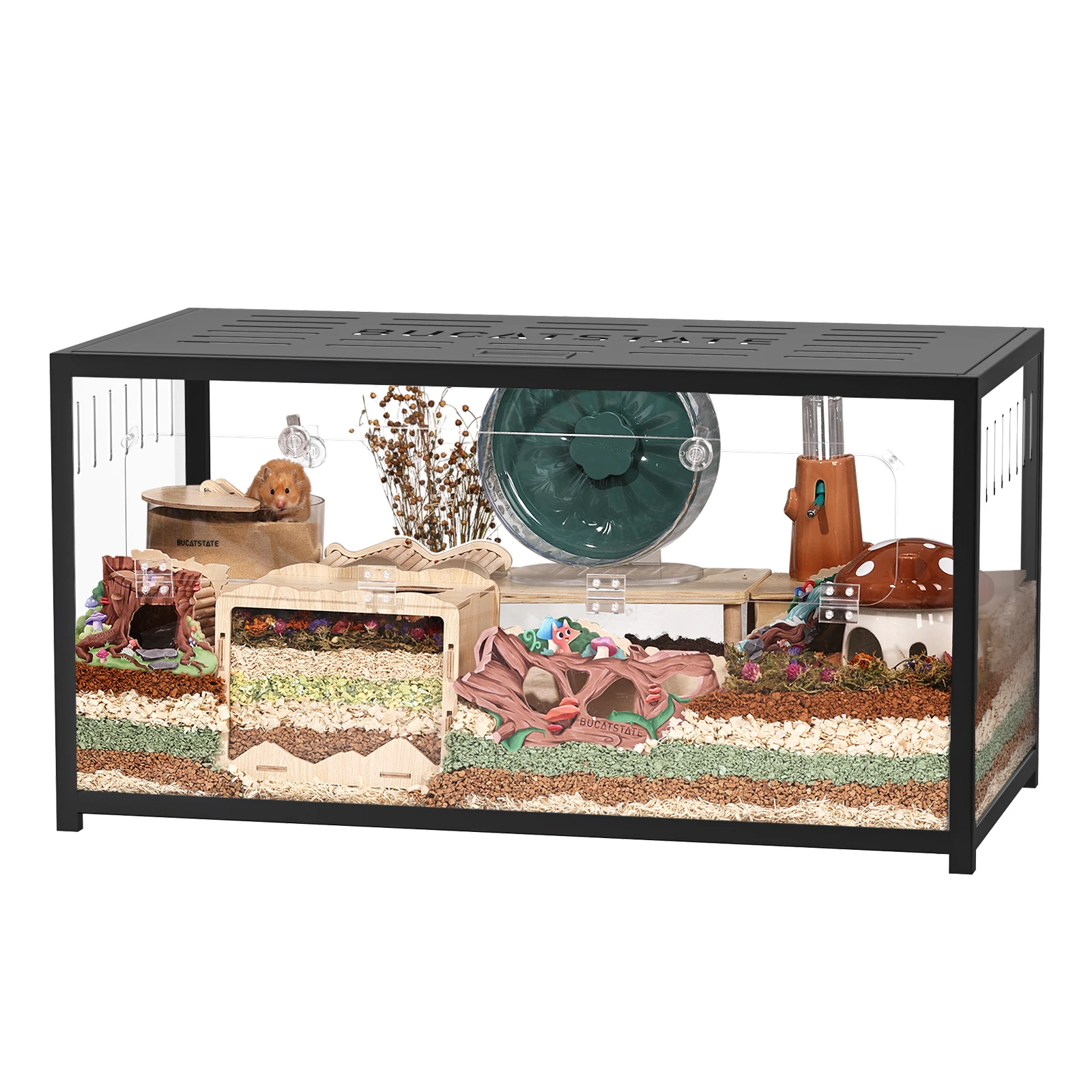 Bucatstate 100cm Assemble Metal Animal Pet Cages Transparent Large