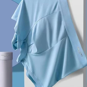 السراويل الرجالية Ice Silk Boxer ، سراويل رجالية ، سراويل داخلية رقيقة مثيرة قابلة للتنفس ، ملابس داخلية محدبة U ، الكثير بالجملة ، L-6XL ، 4 قطع أعلى 6 مبيعات مكبر صوت قبة حريرية نيوديميوم - No3