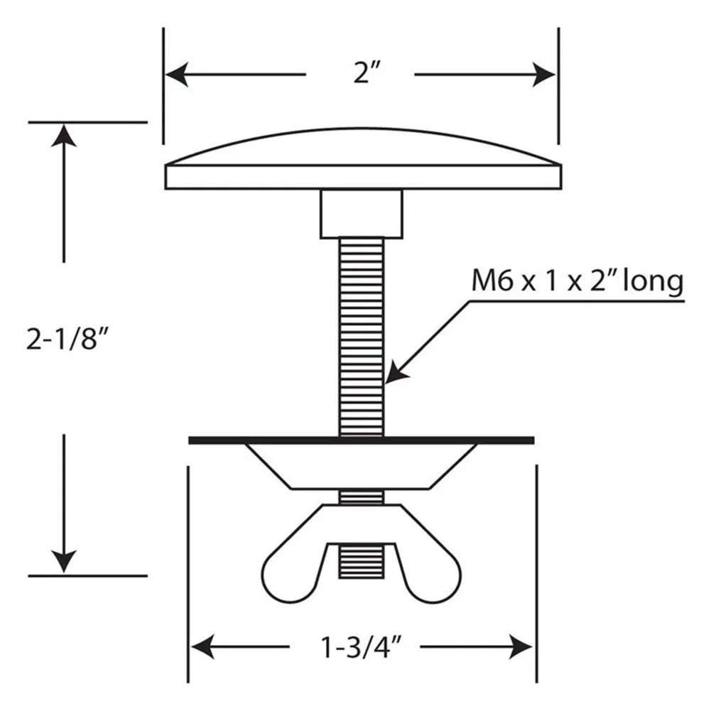 5x7x1.2cm Sink Stopper Sink Stopper Not Easily Deformed Stainless Steel (screws) Zinc Alloy (lid) For 12-49mm Hole Diameter