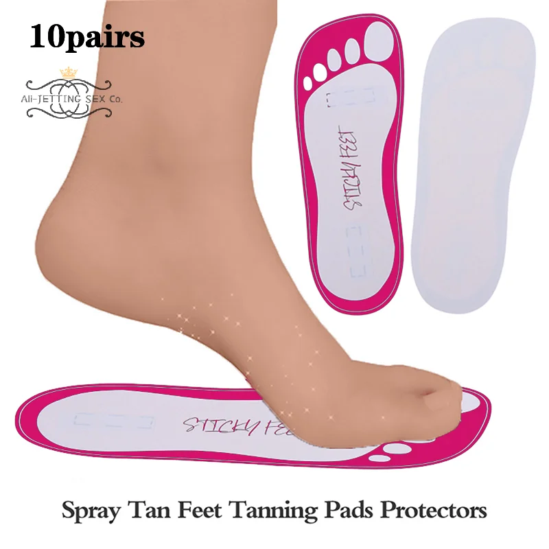 10 Pairs New EVA Spray Tanning Feet Pads Protectors For Sunless Accessories Disposable Non-slip Seaside Beach Shoes