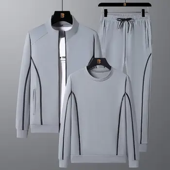 10 best sales Tracksuit men set 3 piece - №6