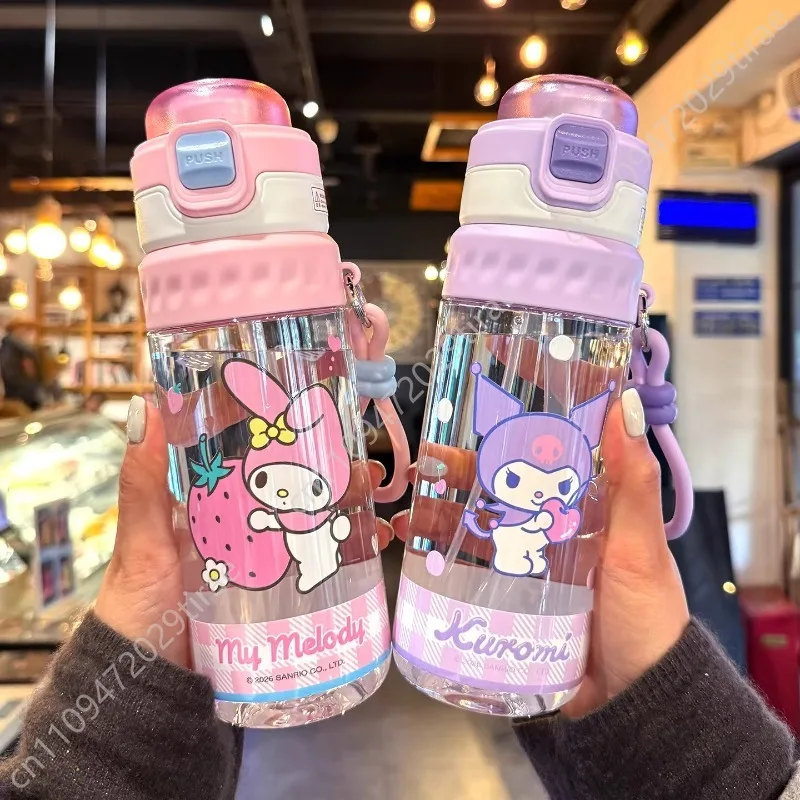 

Sanrio Hello Kitty Straw Cup HelloKitty Friends Plastic Water Cup Gift Kettle Cosplay Props