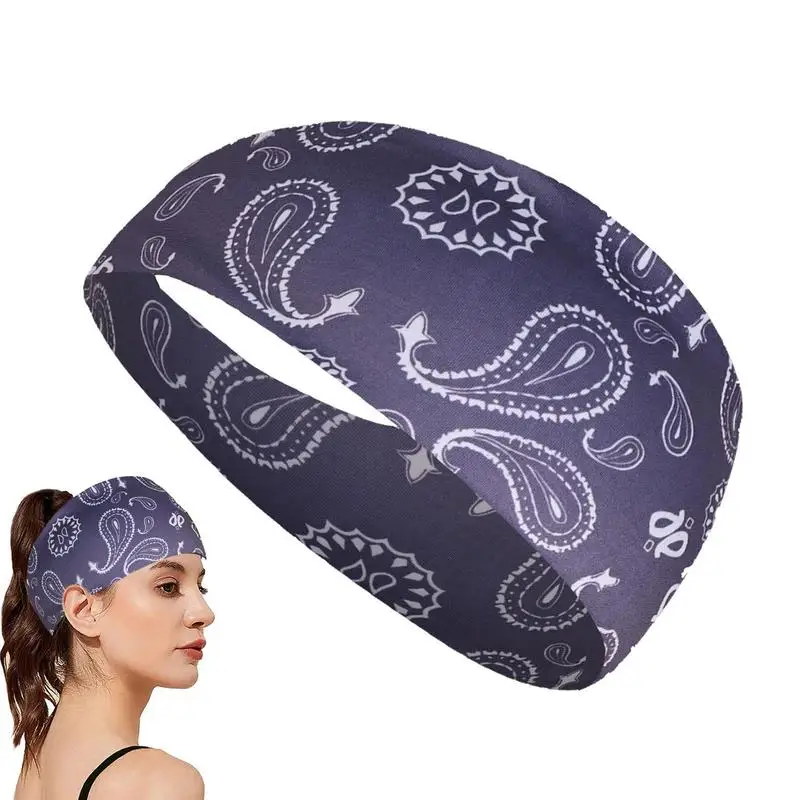 Sweat Absorbing Headband Antiperspirant Headbands Hemiyan Style Quick Absorbent Soft Non Slip Elastic Gym Headband With