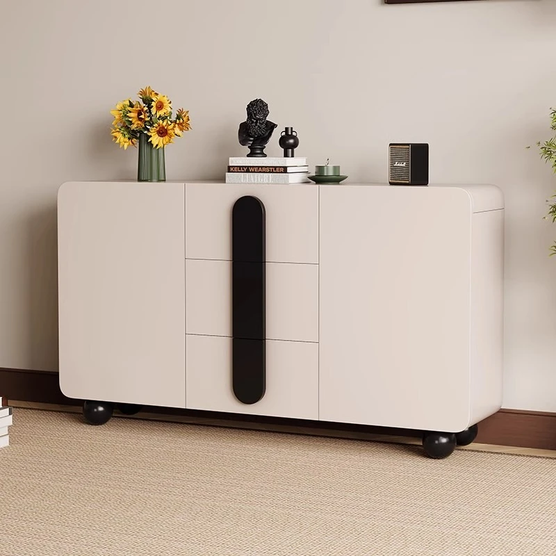 

Solid wood modern cabinet household multifunctional living room simple storage cabinet dining room credenzas Kitchen furniture