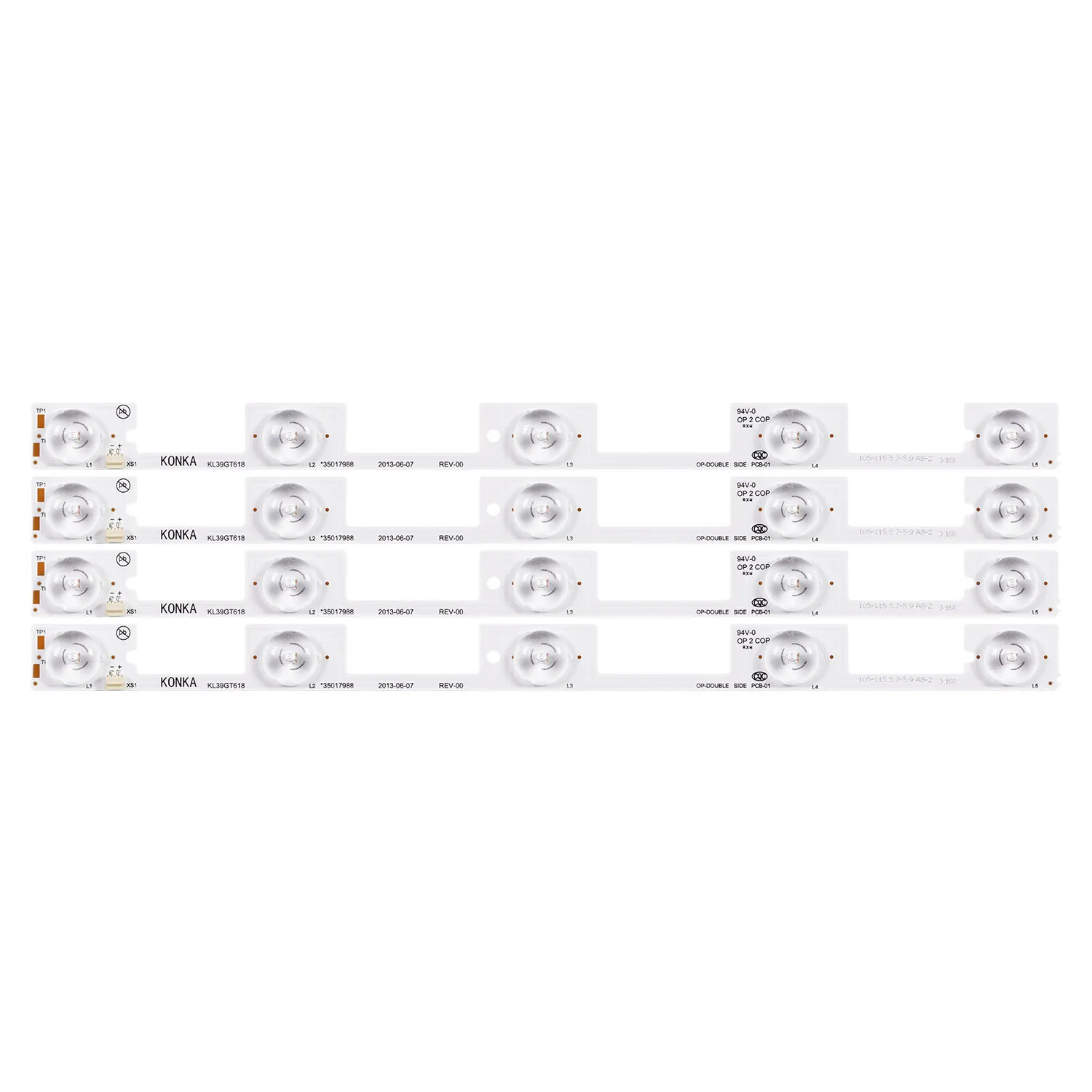 1/5/10 مجموعات LED شريط مصابيح الإضاءة الخلفية للتلفزيون 39 بوصة KL39GT618 35017988 5 المصابيح * 6 فولت 307 مللي متر DL3945i DL3945i(a)
