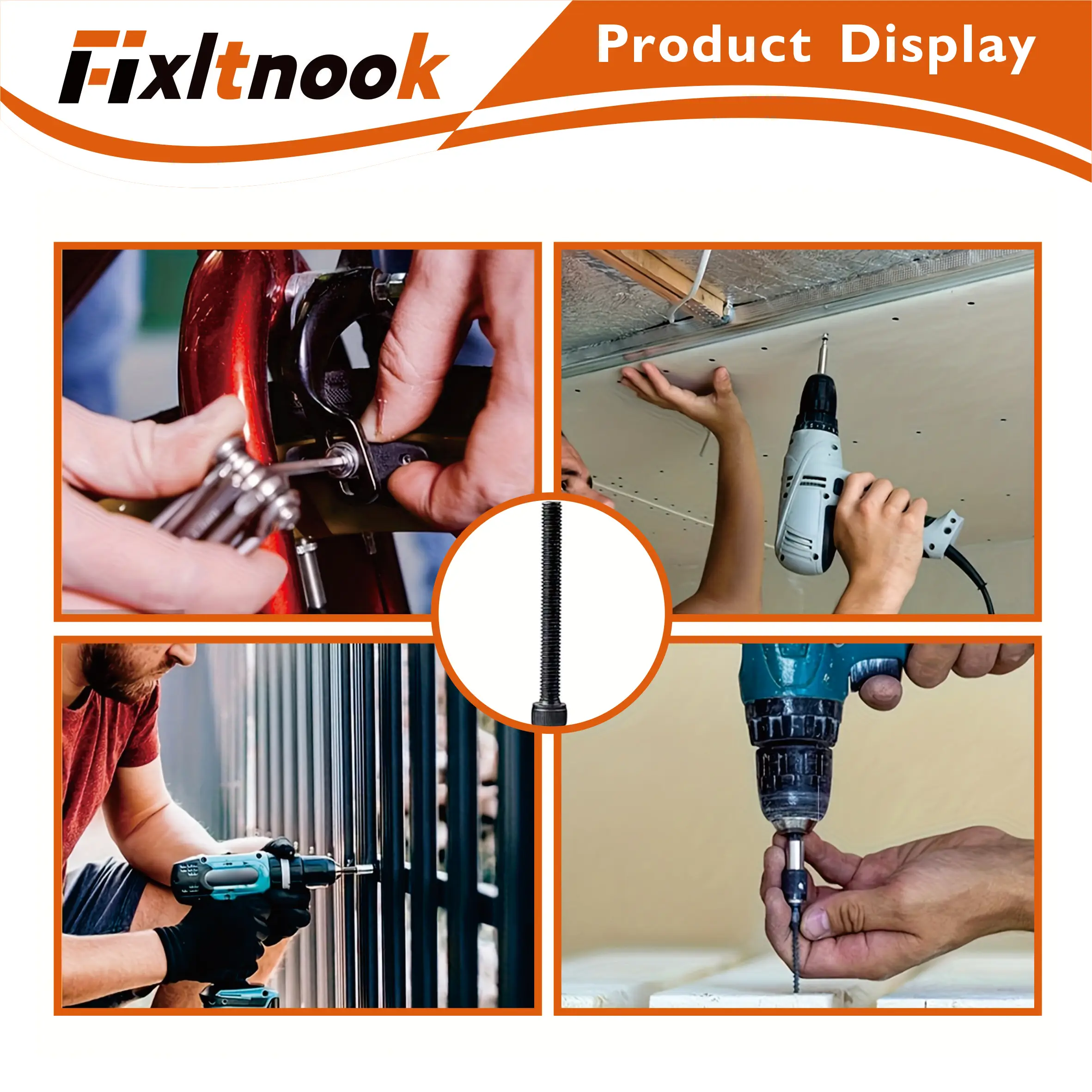 50PCS, M8 x10mm-25mm 육각 머리 나사 및 볼트, 12.9 등급 합금강 미터법 기계 육각 머리 나사, 검정색 산화 처리