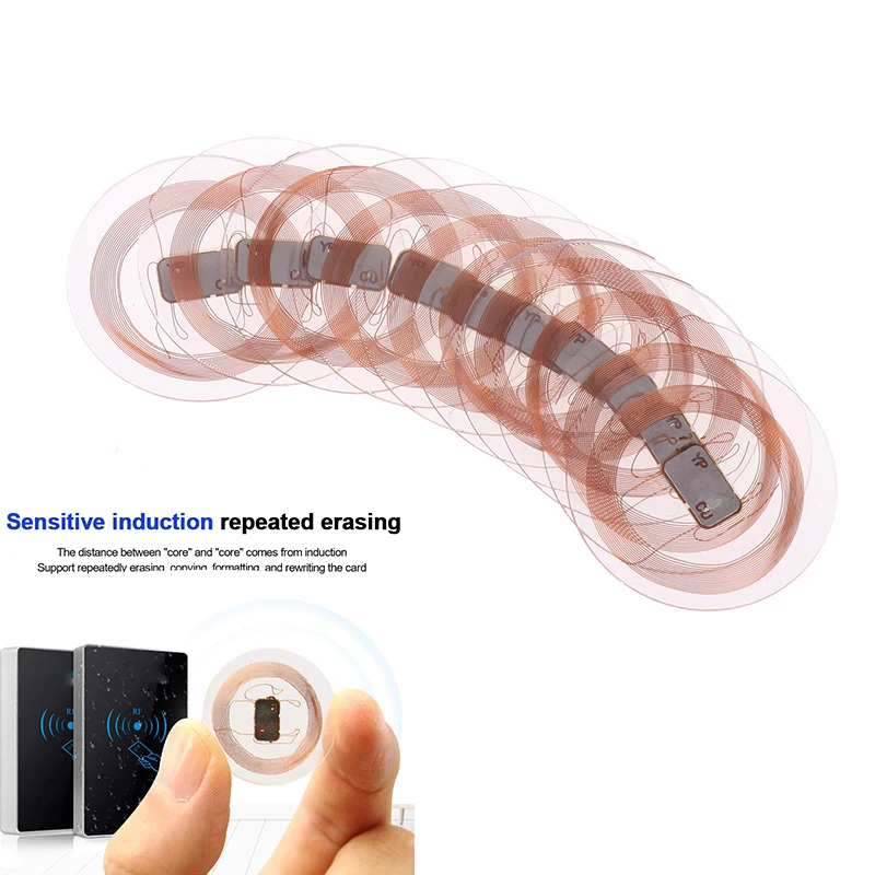5/10 قطعة CUID NFC العلامة 25 مللي متر إعادة الكتابة شفافة عملة بطاقة NFC التسمية ل القرب Keyfobs العلامات الوصول التحكم سوبر رقيقة NFC