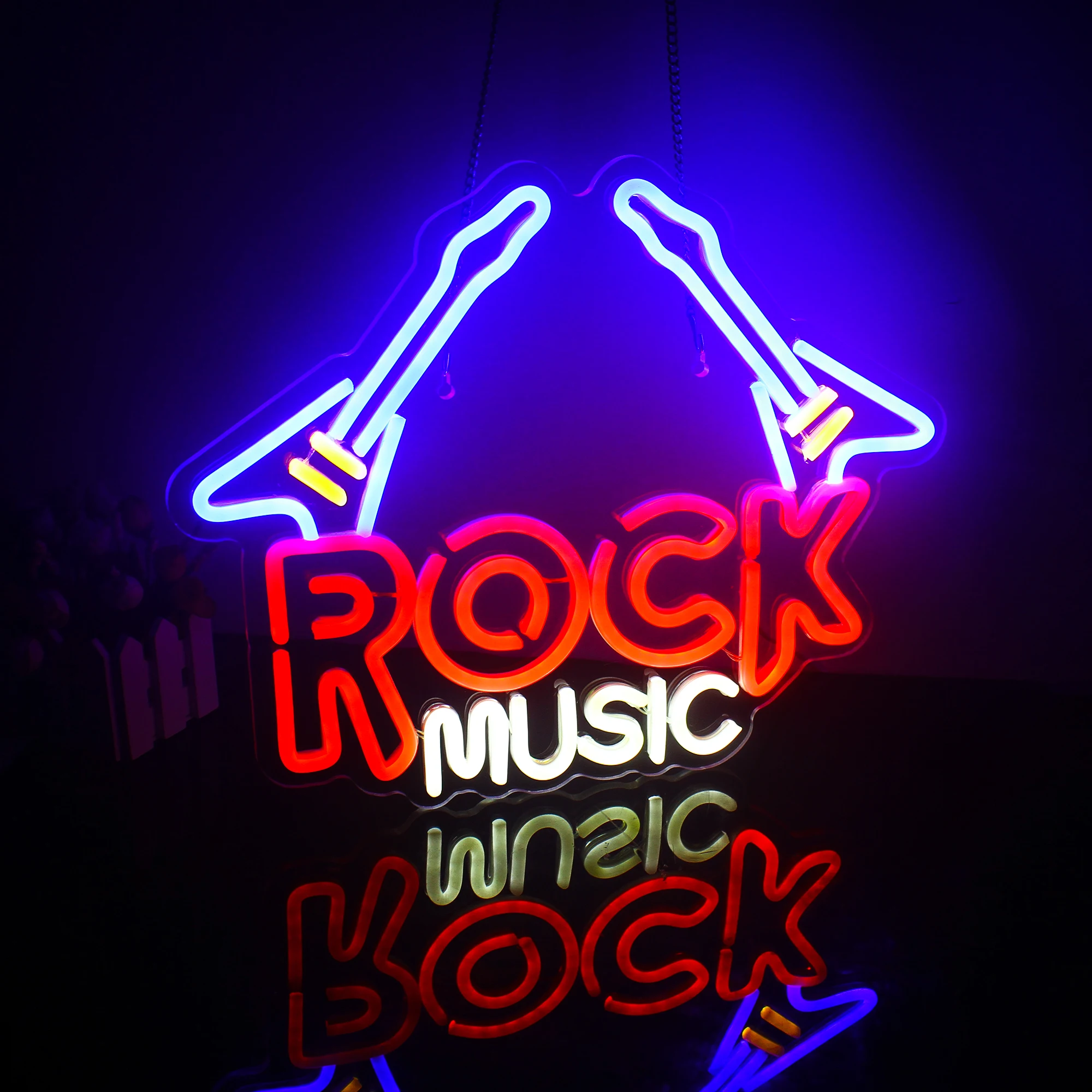 

Rock music Neon signs LED Bedroom Music Studio Bar Music Live Games Room Men Women Cave Live Band wall Decoration Lighting Gift