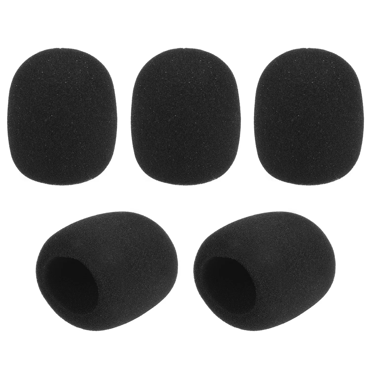 5pcs Microphone Windscreens Mic Foam Covers Compatible Electronic with Standard Ball-type Mic Musical Instrument Accessories