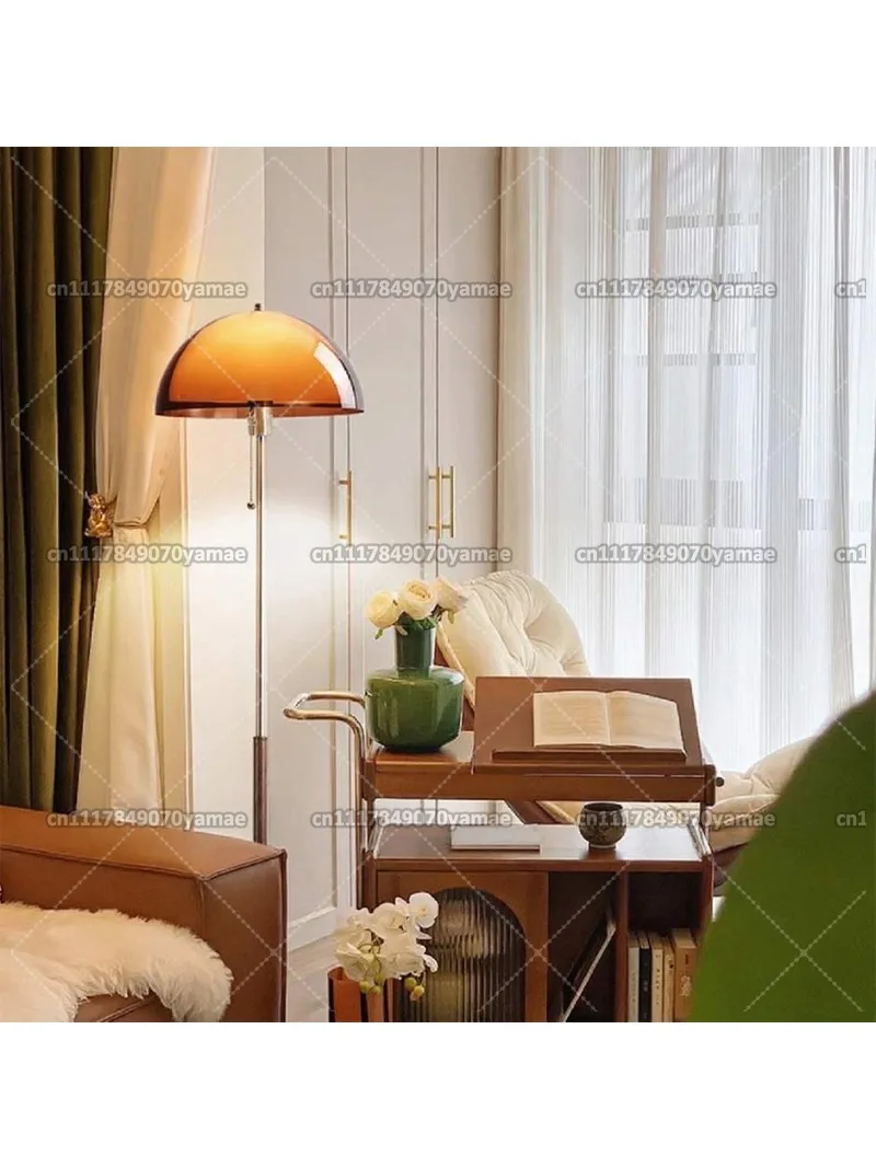 Modern Dark Brown Acrylic Lampshade Floor Lamp E27 Bulb For Parlor Bedroom EU AU US Plug Minimalist Lighting Fixtures