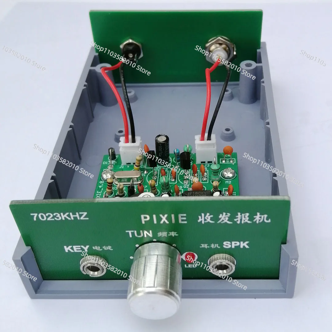 Super PIXIE CW shortwave transceiver complete set with casing 7023KHZ