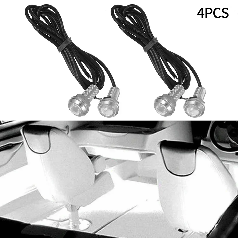 4 Uds. Luz LED de popa para barco marino DC 12V lámpara trasera LED blanca fría accesorio para yate lámpara subacuática luz para barco
