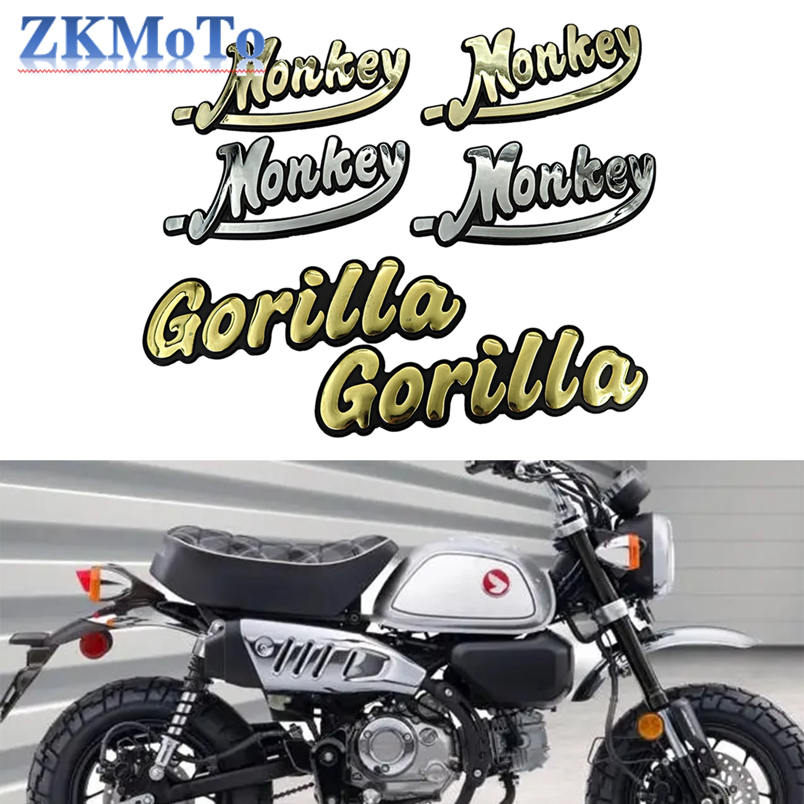 Fuel Tank stickers for Honda Mini Trail Z50 Z50A Z50J Z50R Monkey Garilla TONELLI Bike cafe Vintage Fuel Tank Decoration