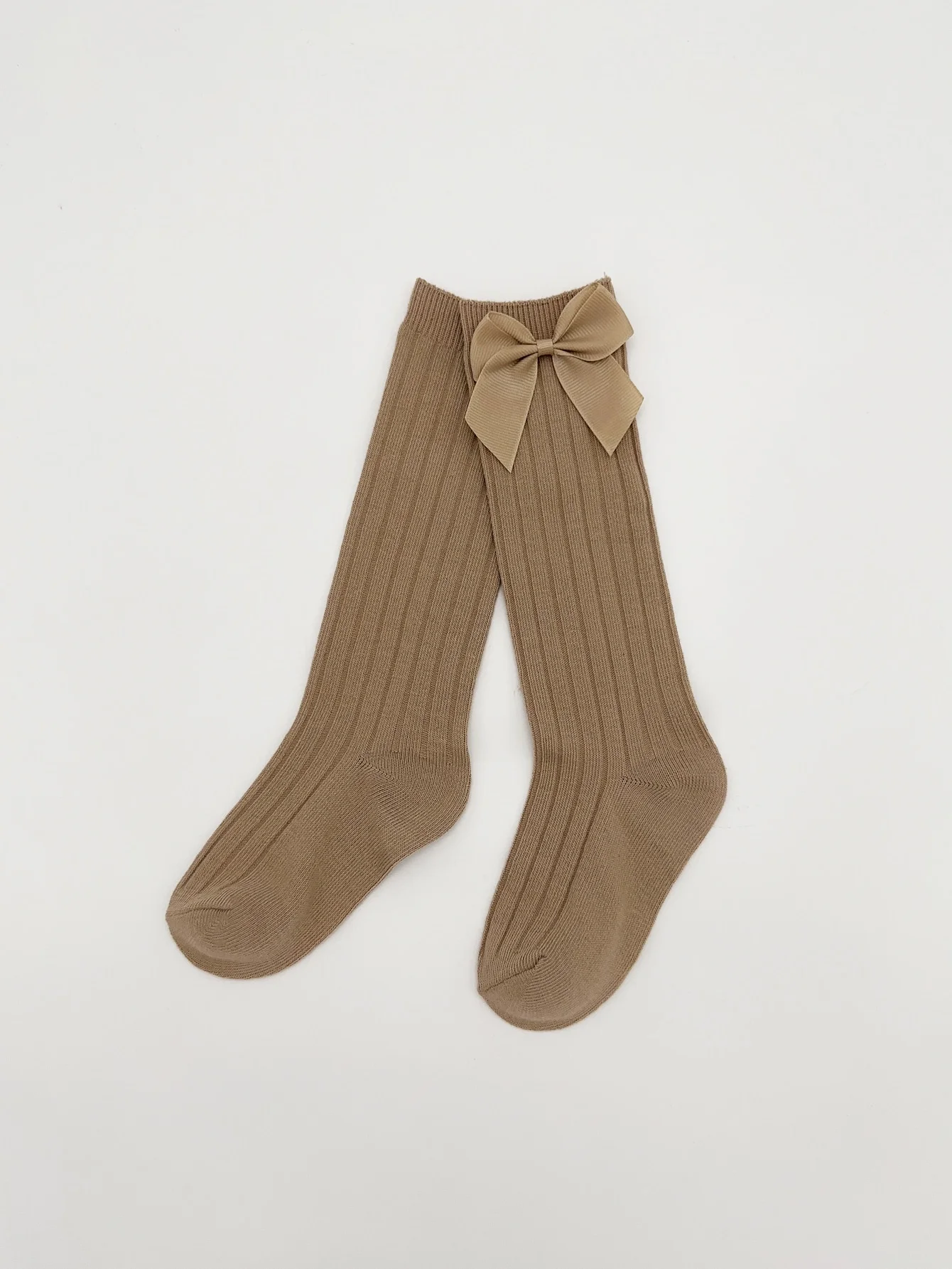 3-Pack Girls' High Knee Socks with Bow Decorations 4
