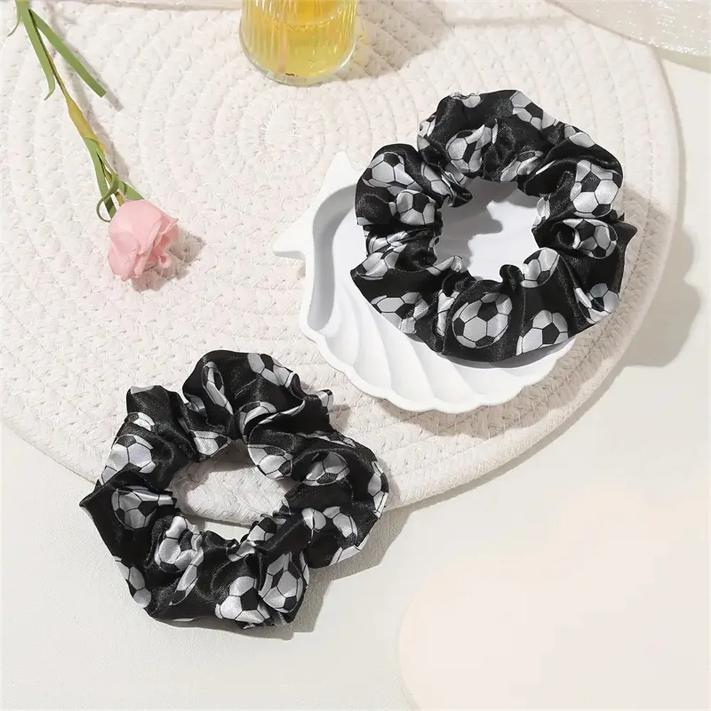 Floral Printed Leopard Hair Ring Scrunchie Elastic Hair Band Creative Fashion Ladies Hair Ties Rope Hair Accessories