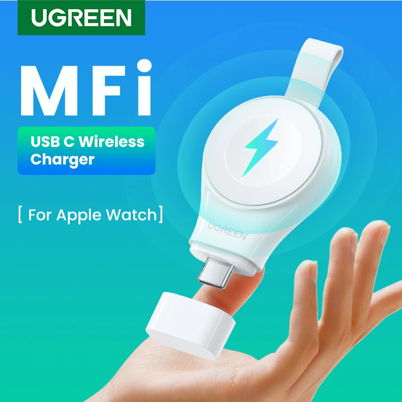 

UGREEN MFi for Apple Watch Charger Portable USB Type C Magnetic Fast Wireless Chargers for APPLE Watch Series 9 8 7 Ultra 2 SE