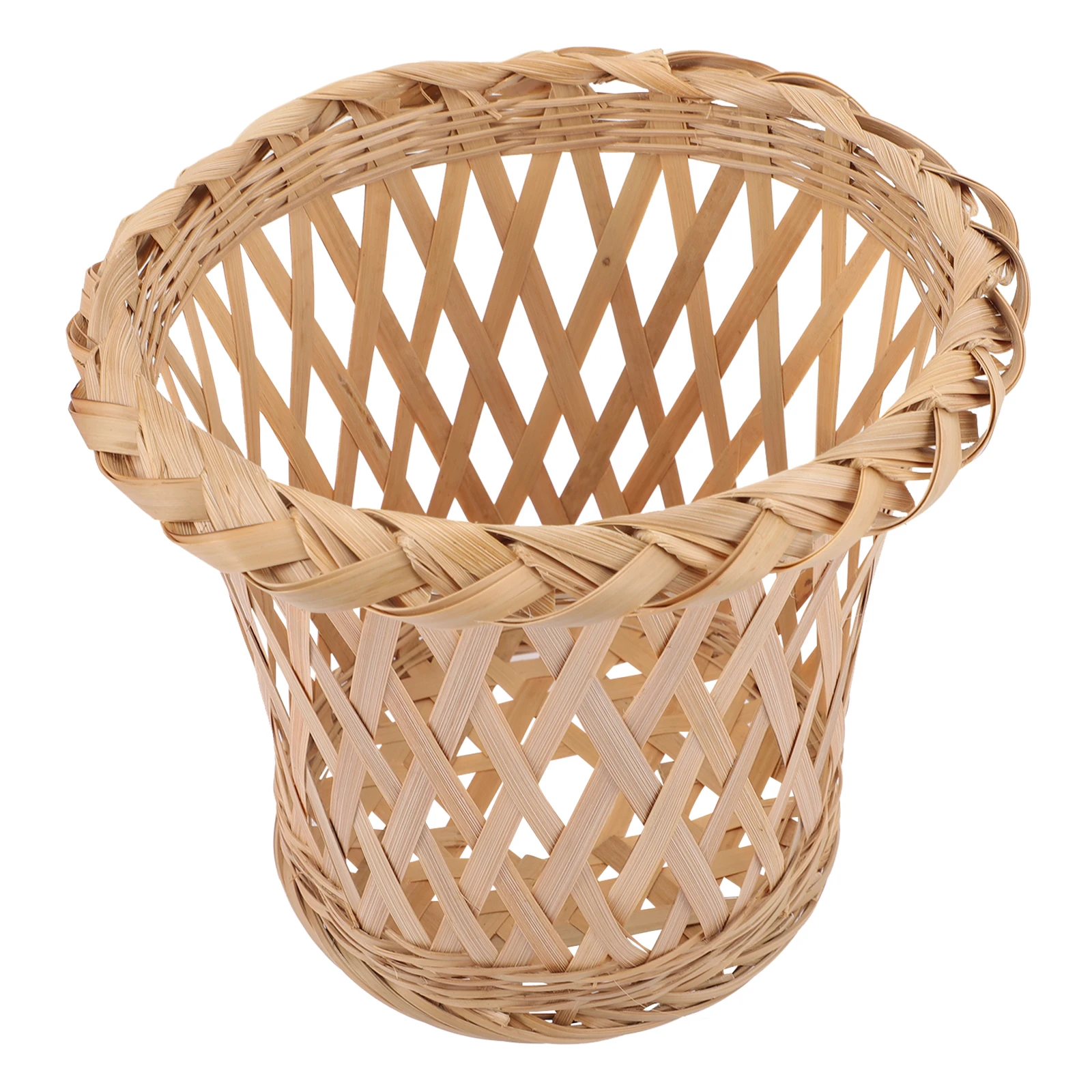 

Bamboo Lantern Shaped Lampshade Hanging Pendant Light Cover Tea Room Chandelier Stable Structure Soften Bright Light Prevent Eye