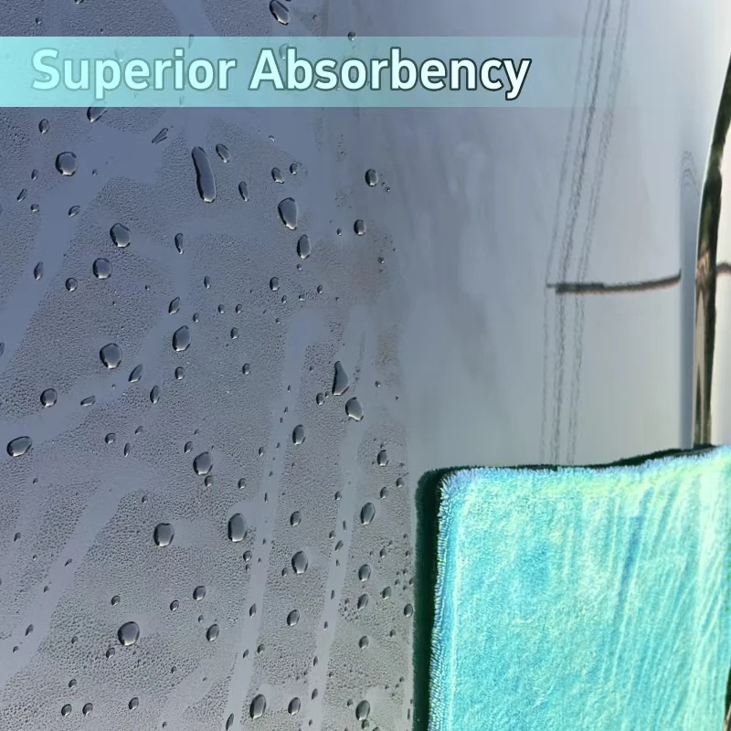 Microfiber Car Towel Super Absorbent Auto Detailing Cleaning Cloth Scratch-Free Car Wash Drying Towel