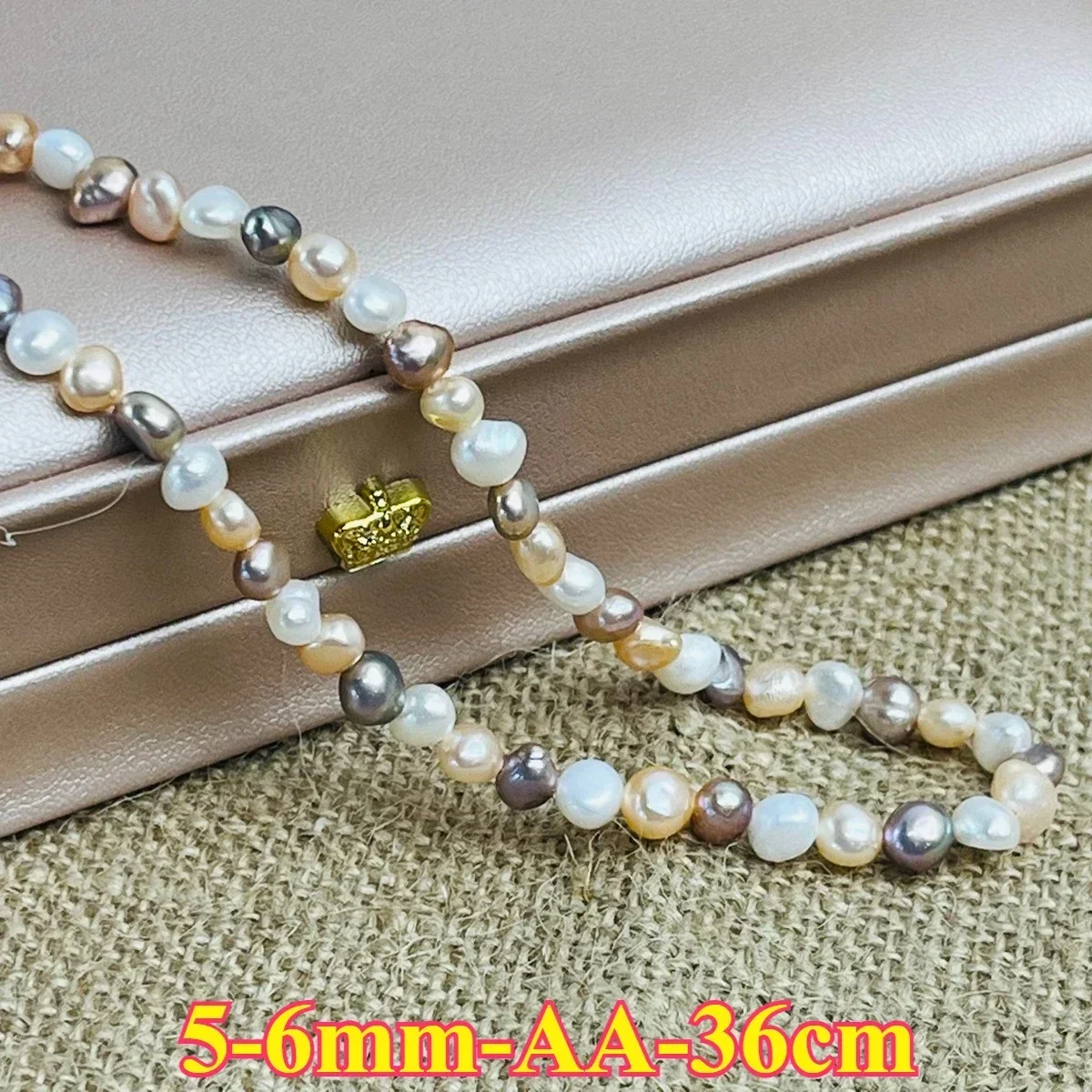 

5-6mm AA Polished Natural Freshwater Mixed Color Irregular Pearl Bead Jewelry MakeDIY Necklace Bracelet Women Wedding Premium