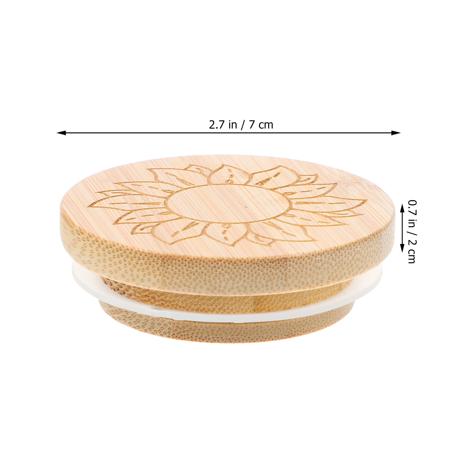

3pcs Airtight Jar Lids Regular Mouth Glass Bottle Containers Sealing Covers Yogurt Wooden Bamboo Storage Kitchen Barware