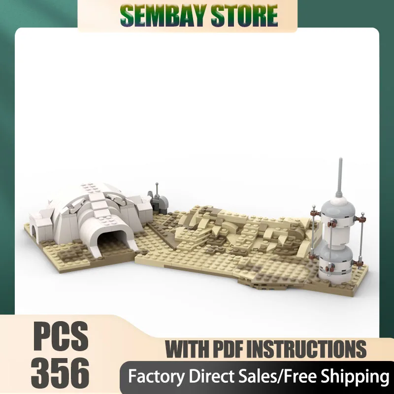 

Star Movie Model Moc Building Bricks Modular Tatooine Homestead Model Technology Blocks Christmas DIY Toy Construction Gifts