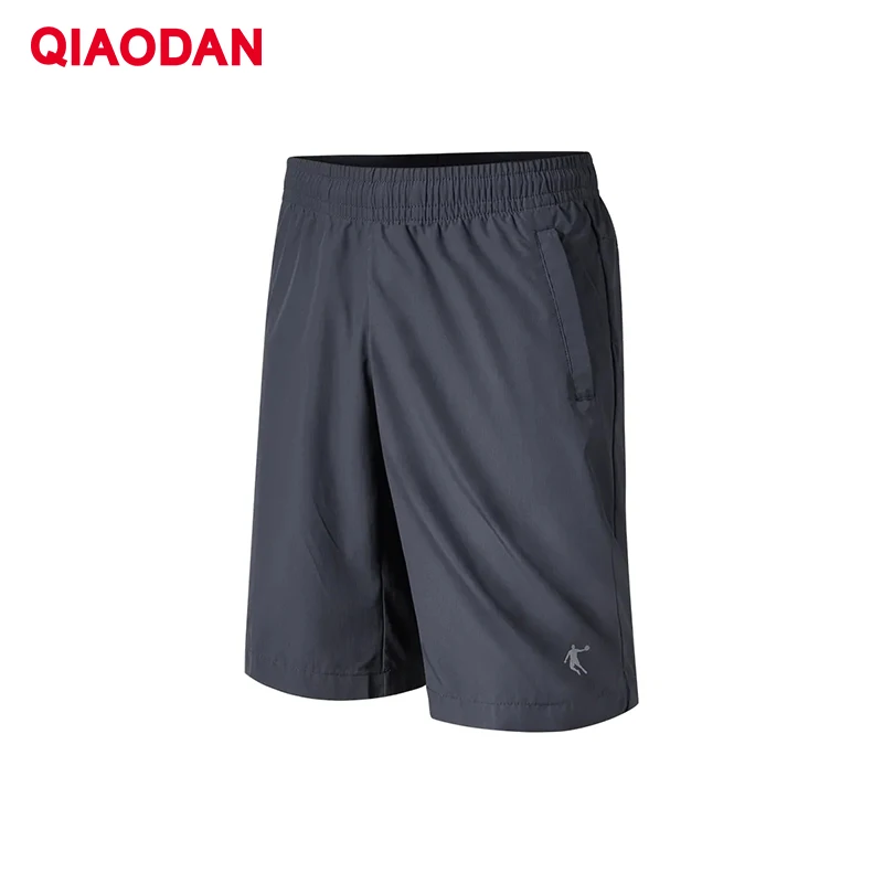 QIAODAN Man Casual Shorts 2026 Summer Breathable Running Five Inch Pants Loose Fit Letter Print Sport Men's Clothing XKZ2381182F