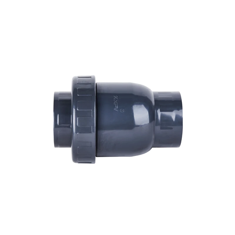 High quality 15 to 300mm UPVC one way check valve plastic vertical check valve pvc check valve from Chinese manufacturers