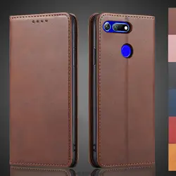 Magnetic attraction Leather Case for Huawei Honor V20 / Honor View 20 Holster Flip Cover Case Wallet Phone Bags Fundas Coque