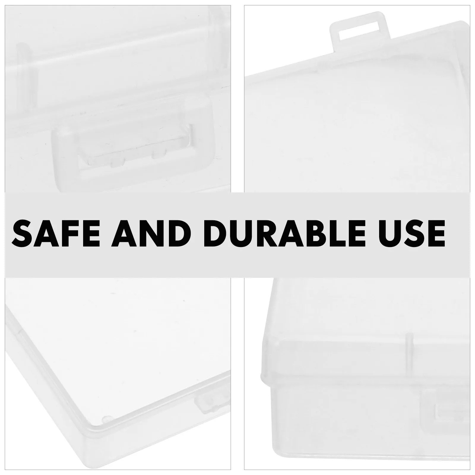 

8Pcs Photos Organizing Box Plastic Storage Boxes for Game Cards Postcards Stickers Jewelry Lightweight Portable Rectangular