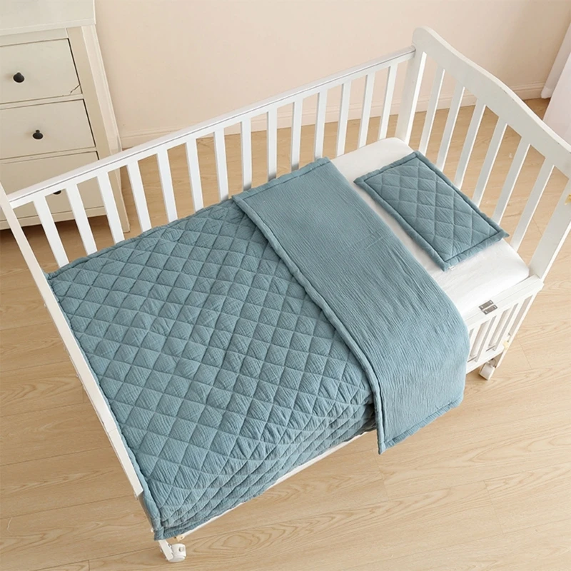 

Cotton Baby Blanket Soft & Breathable Blanket Wrap for Newborns & Infants Gift QX2D