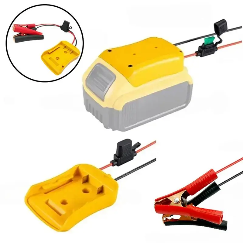 Car Emergency Power DIY Adapter Automotive 30A Fuse Igniter Jump Starter For 18V Li- Battery