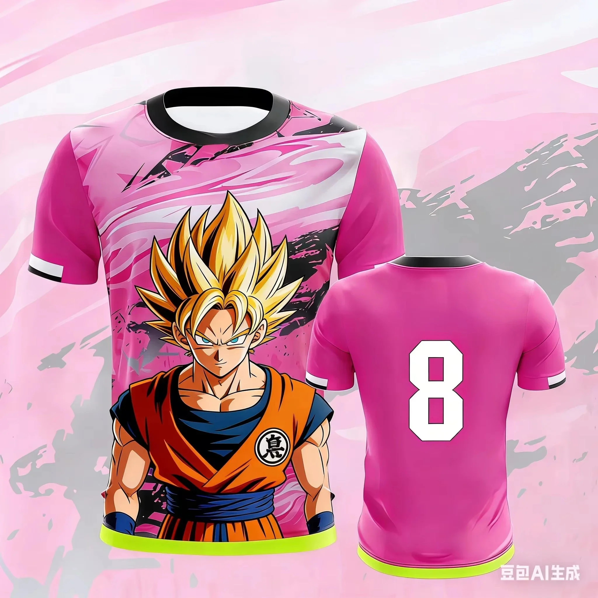 2026 Dragon Ball Wukong Special Edition Football T-shirt Quick Drying Breathable Fan Sports Casual Short Sleeve Hawaii Clothing