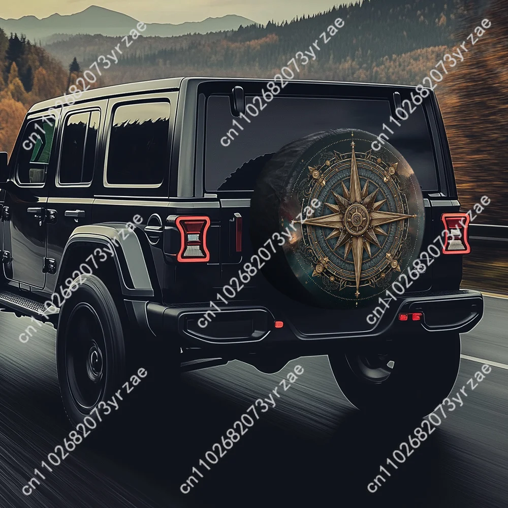 

Interstellar Compass Various Models Car Tire Cover Sand Dust Prevention Protect Wind Rain Tire Cover Sturdy Durable Tire Covers