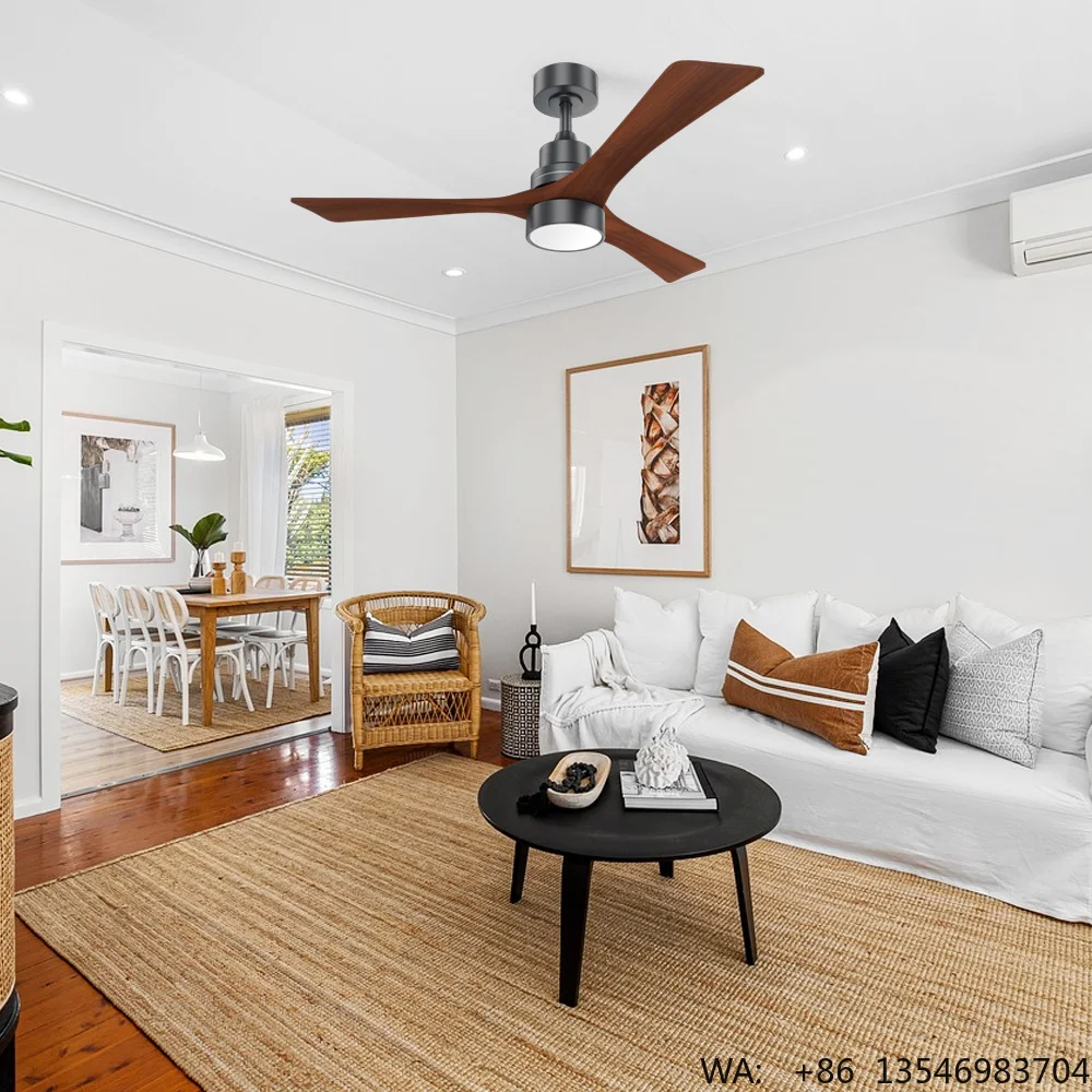 360 Oscillating Ceiling Fan 48 Inch Decorative Dc Modern Home Ceiling Fans With Led Lights Remote Control