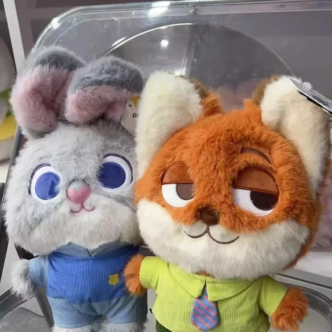 

Zootopia Q версия Fox Nick плюшевая кукла Джуди Хоппи животное город мягкая игрушка подарок на день рождения для лучшего друга милый персонаж мультфильма