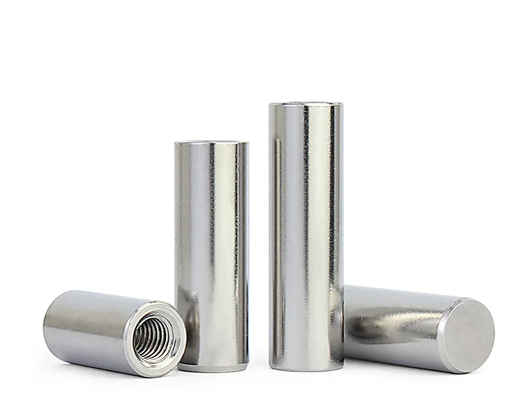 2/5pcs M2.5 M3 M4 M5 M6 M8 304 A2-70 Stainless Steel Parallel Pins With Internal Thread Single Hole Locating Dowel Pin GB120