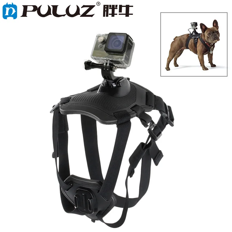 

PULUZ Hound Dog Fetch Harness Adjustable Chest Strap Mount for GoPro NEW HERO DJI Osmo Action, Xiaoyi and Other Action Cameras