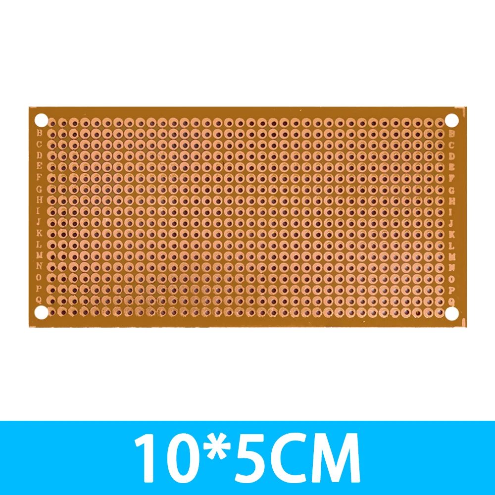 1pcs Single Side Wholesale universal 5x10cm Solderless PCB Test Breadboard Copper Prototype Paper Tinned Plate Joint holes DIY