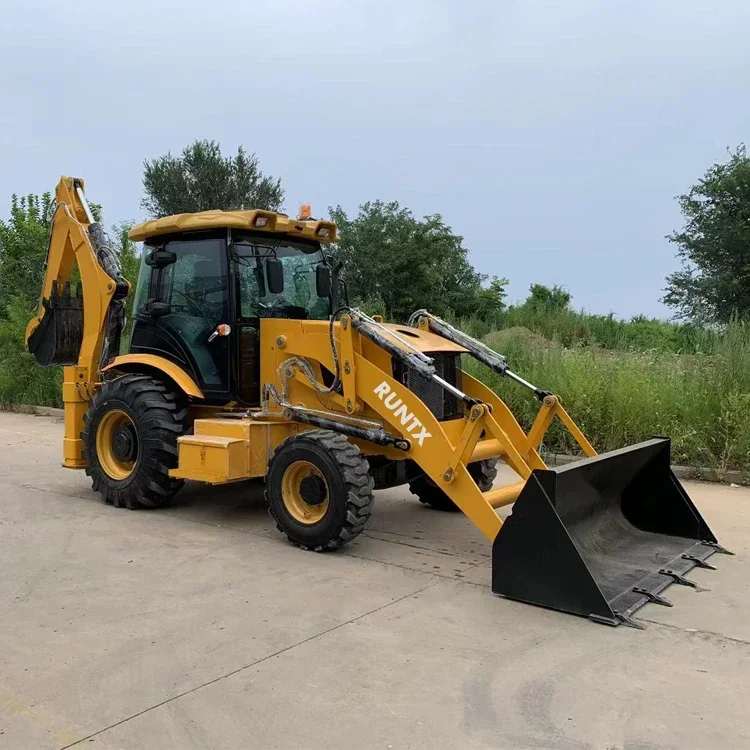 China Factory Epa Engine Wheel Loader Mini Backhoe Excavator Loader 4x4 Backhoe Loader For Sale