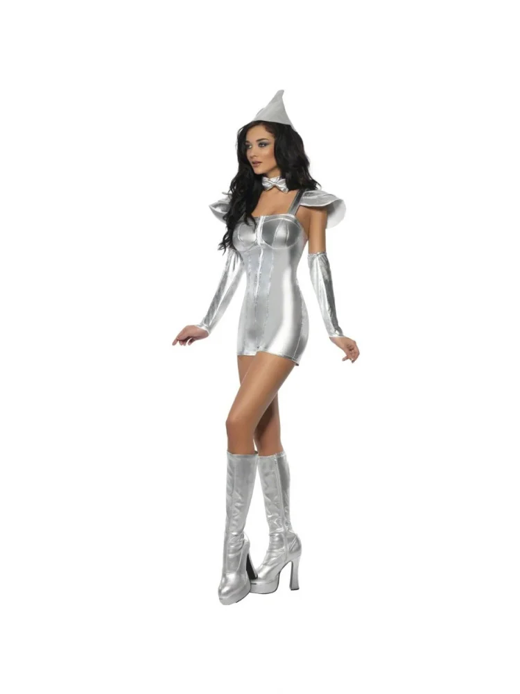 Silver Alien Space Travel Stage Performance Costume Tin Man loween een Wild Fairy T Cosplay Outfit Chinese Traditiona...