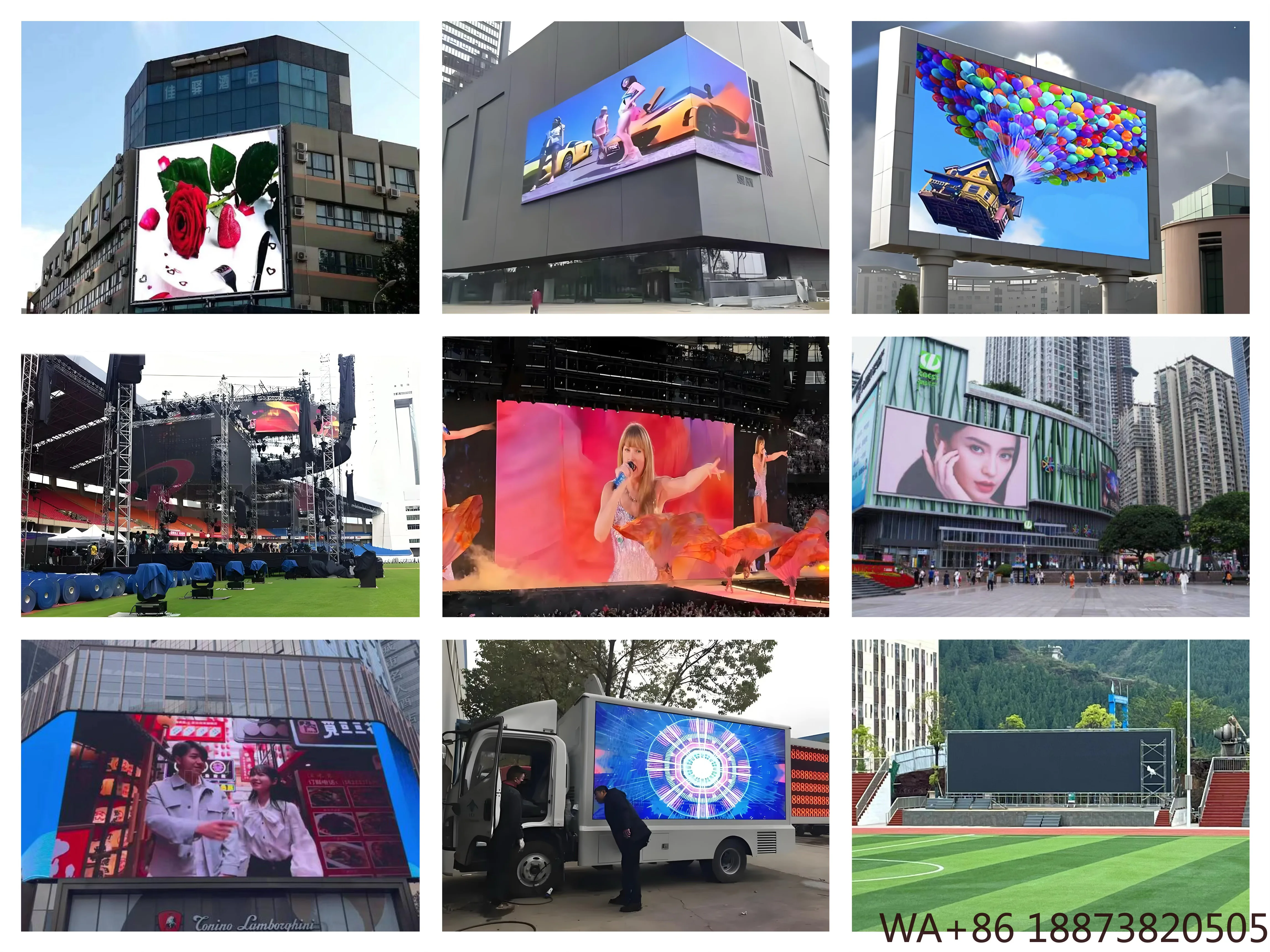 Светодиодный дисплей высокой яркости, несколько моделей P3 P4 P5 P6 P8 P10, фиксированный водонепроницаемый 3d рекламный щит, рекламный уличный экран