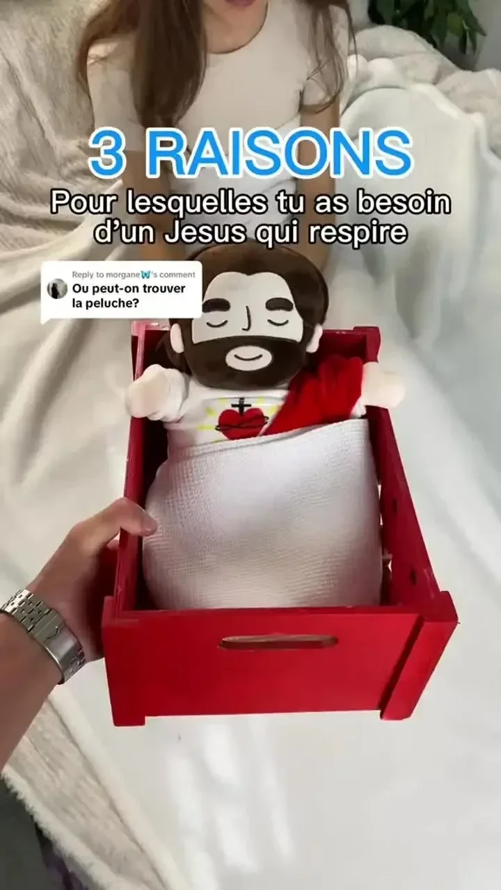 Respiração jesus acalmar brinquedo de pelúcia para crianças macio calmante jesus plushies reconfortante jesus coração brinquedo páscoa presentes de natal