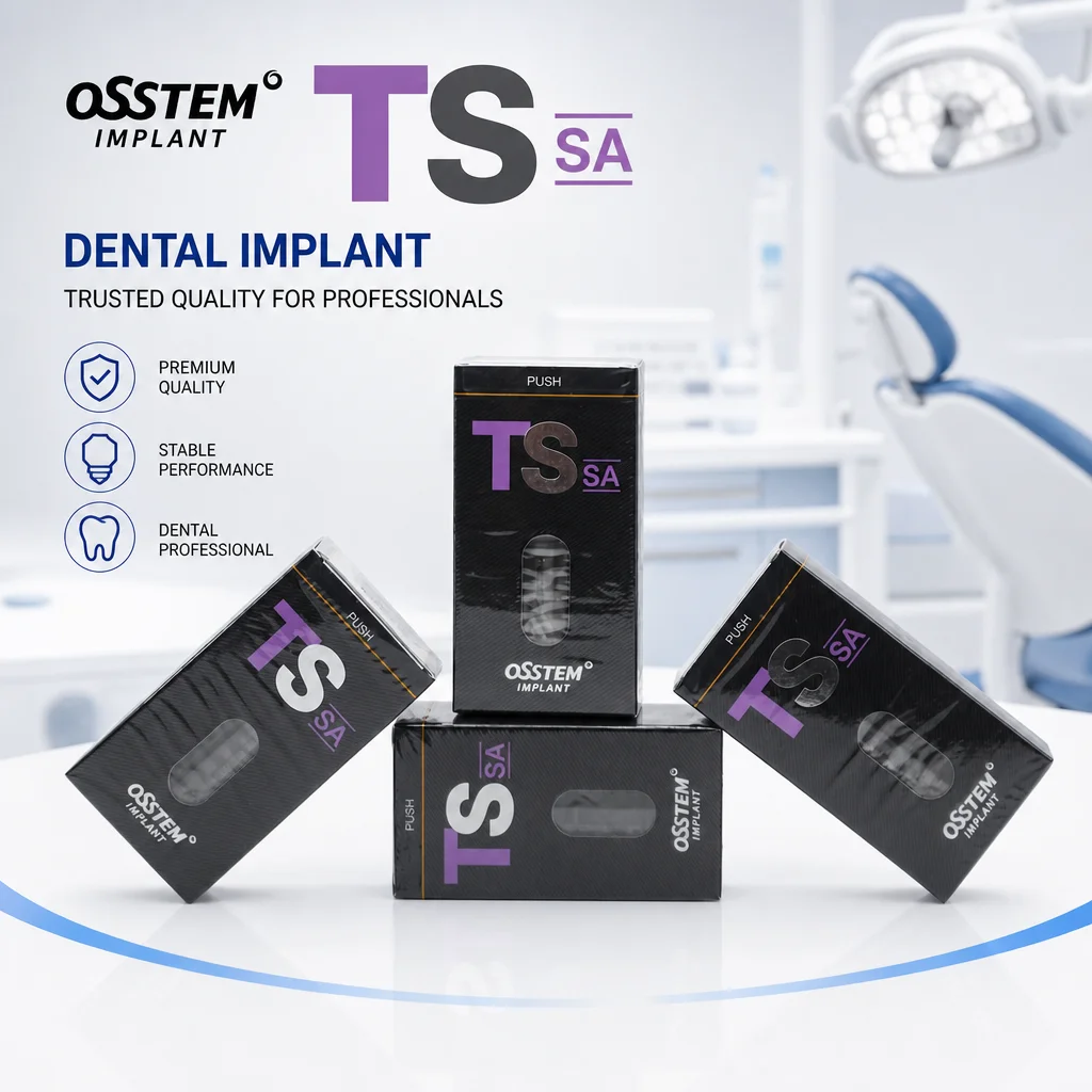 Osstem TS System SA Sterile Bone Level Self-Tapping Dental Implant Fixture for Dental Restoration Surgical Procedures