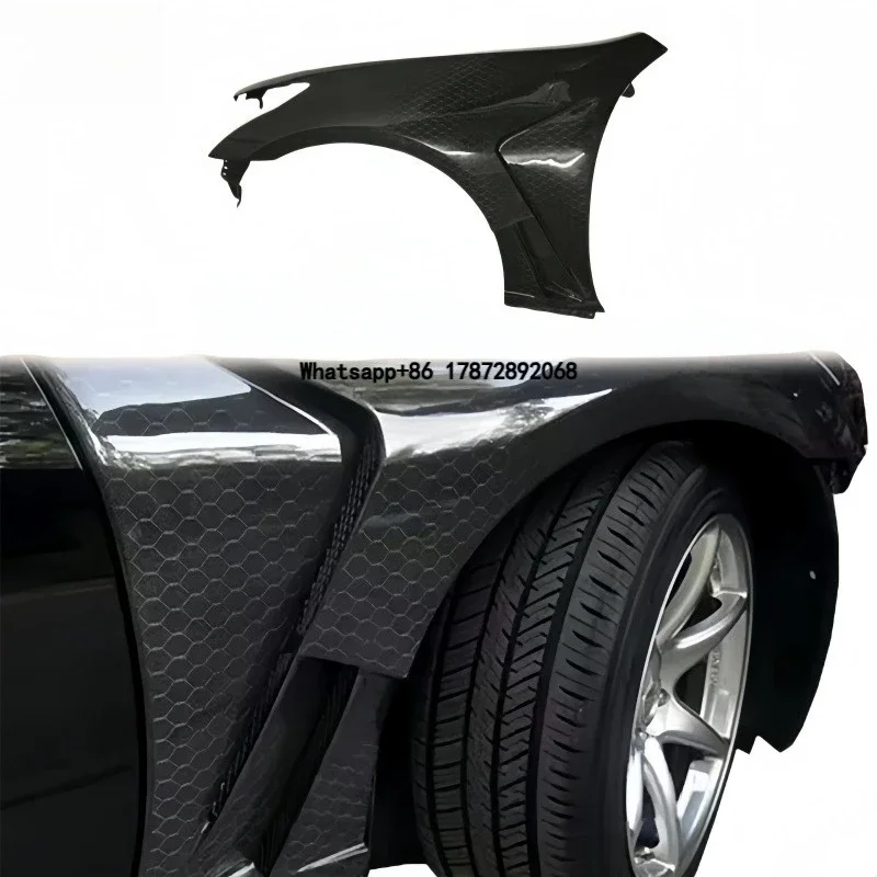 

Infiniti G37 Q40 4-door Sedan 08-13 Honeycomb Carbon Fiber Vented Front Fender Black Paint Screw-On Attachment for Bodykit