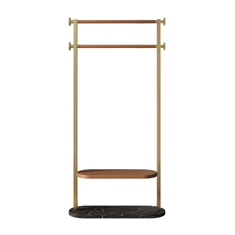 

Italian solid wood coat rack, floor to ceiling household stainless steel bedroom design hanger